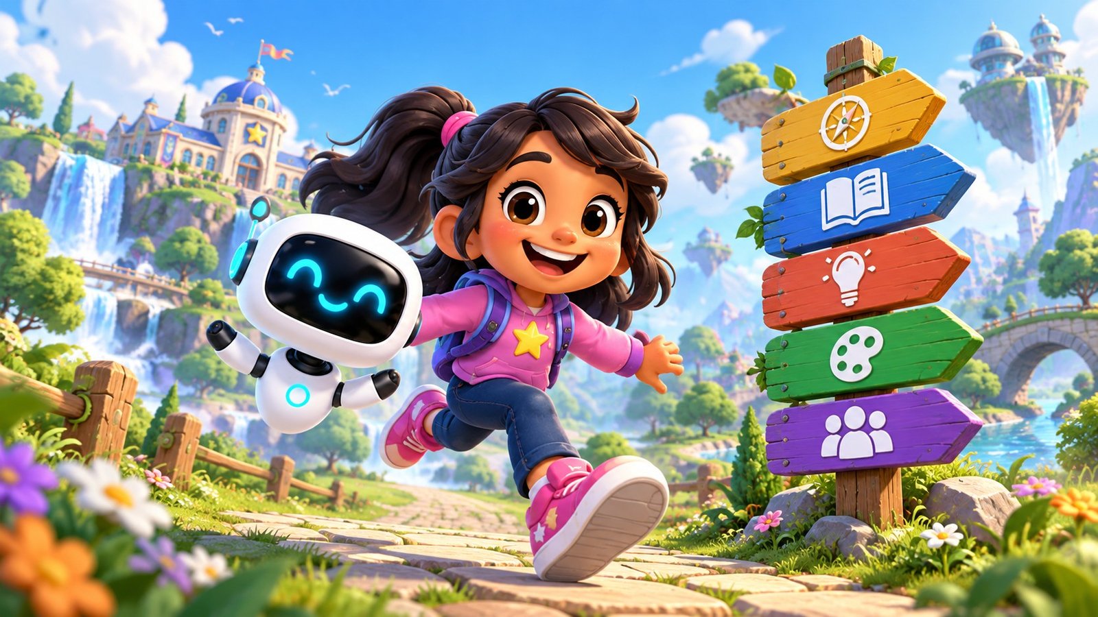 A colorful Blinkcade world for exploring, learning, solving and creating
