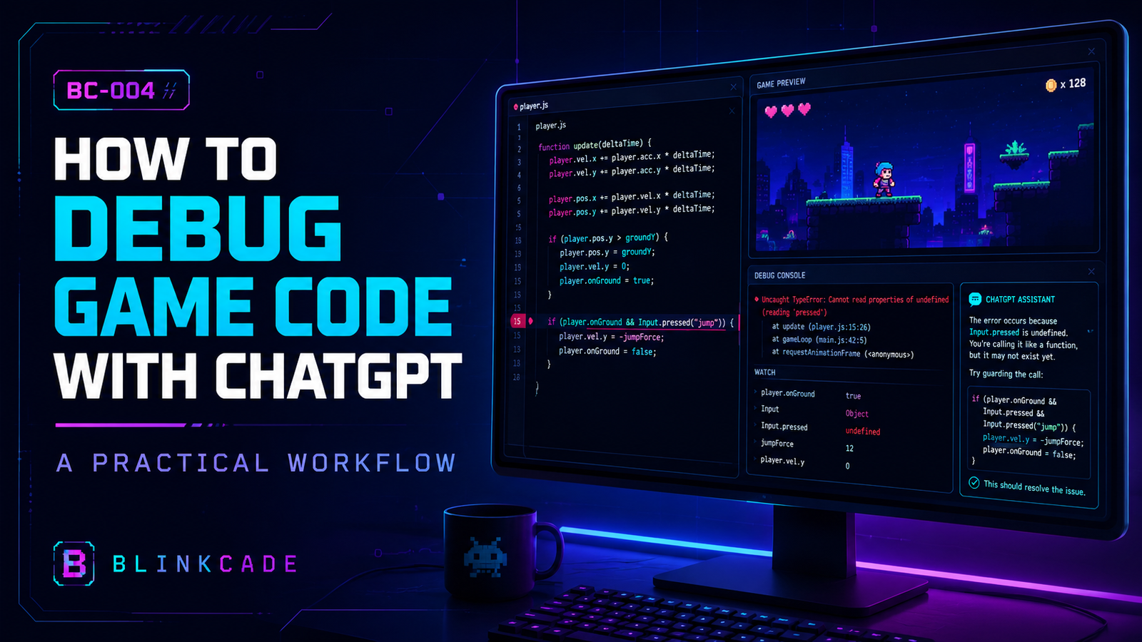 ChatGPT debug game code