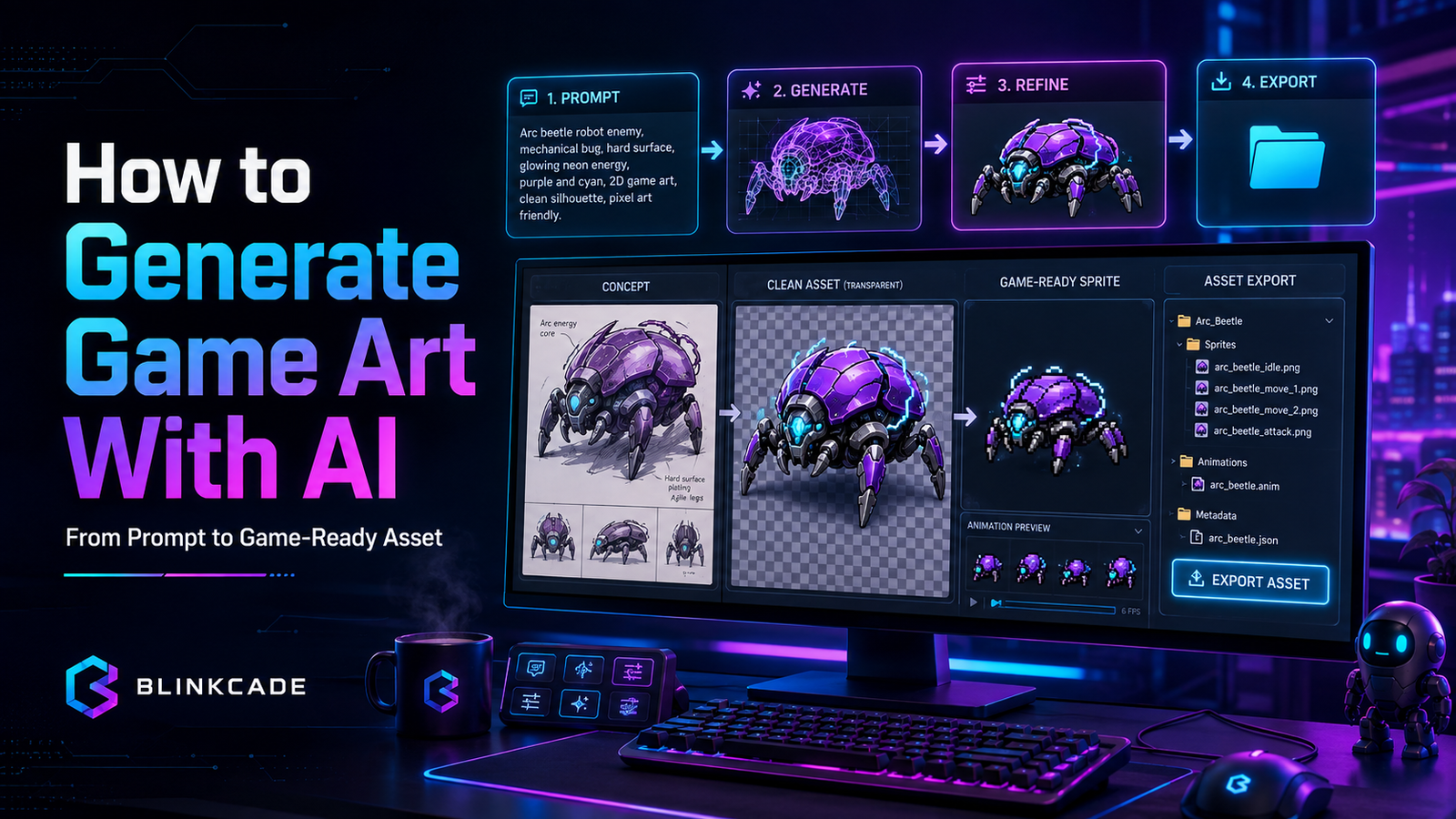 AI game art workflow