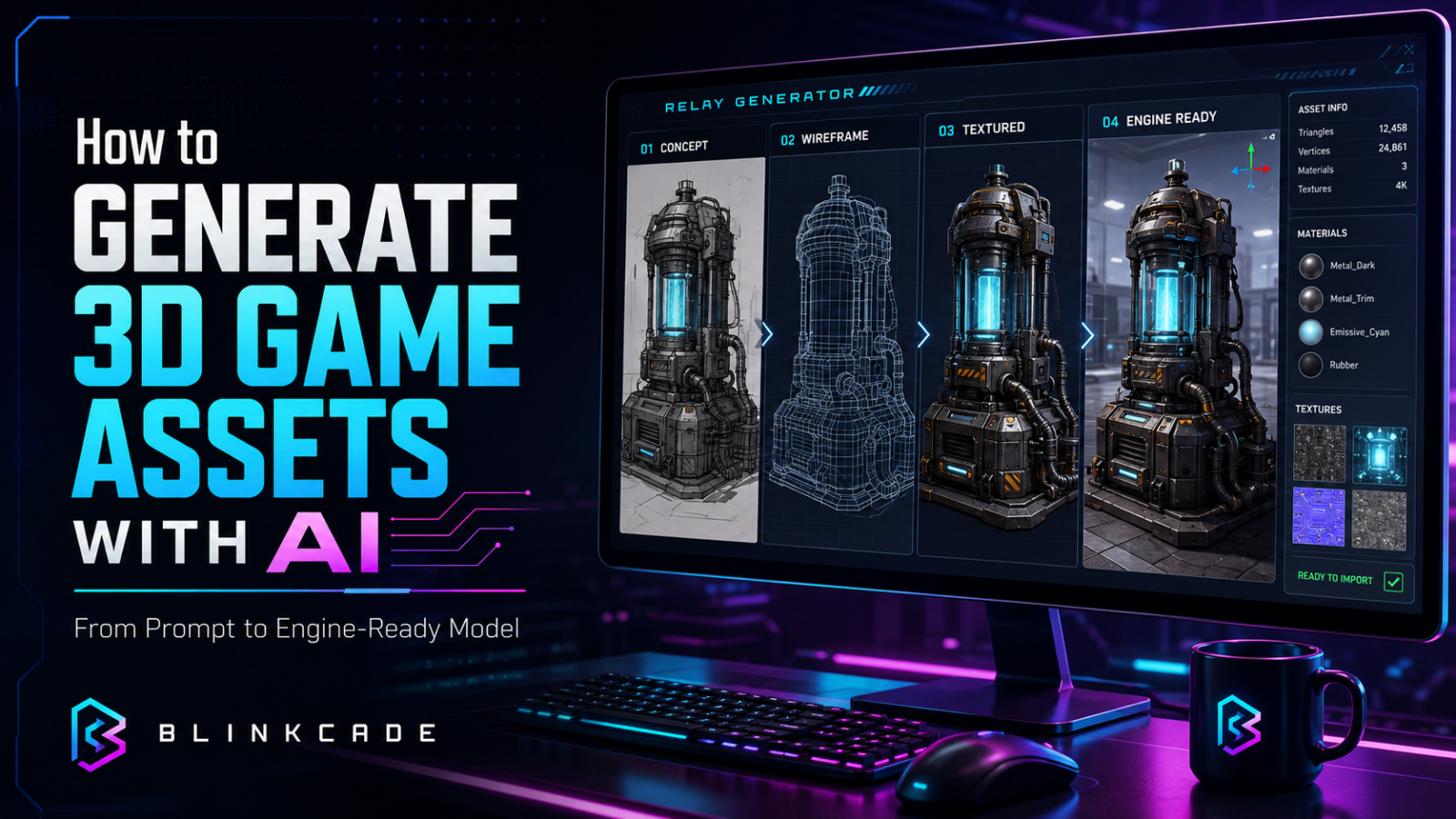 AI 3D game assets